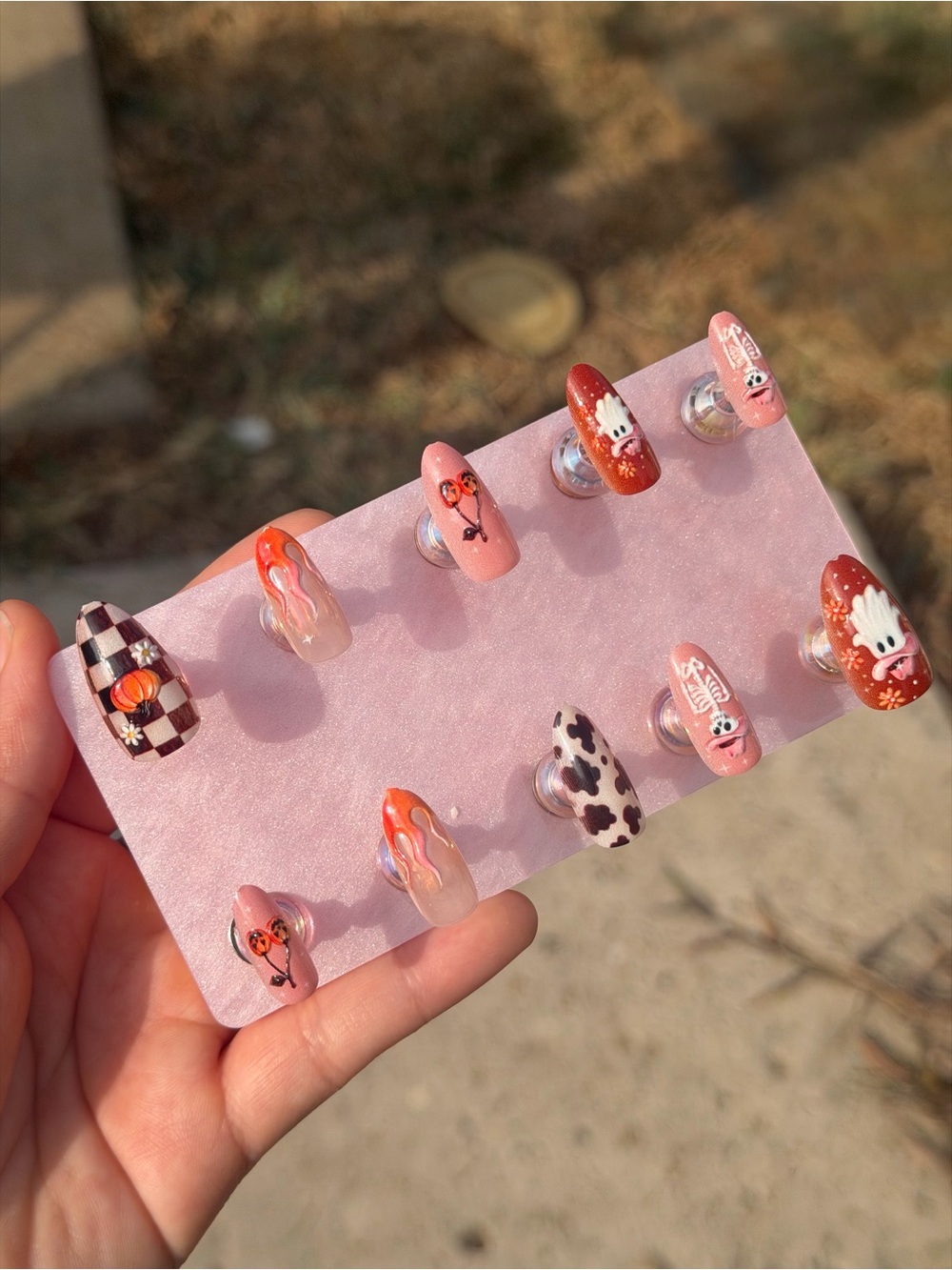 Halloween Western Style Press-On Nails